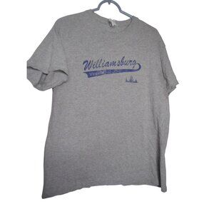Williamsburg VA Graphic T-Shirt Cotton blend Sz L Gildan Heavy Cotton